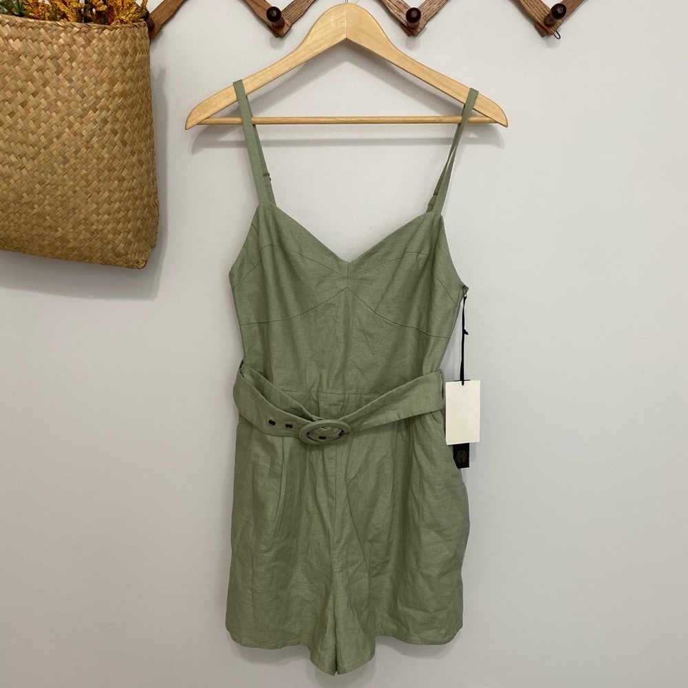 House of Harlow 1960 Olive Green Romper